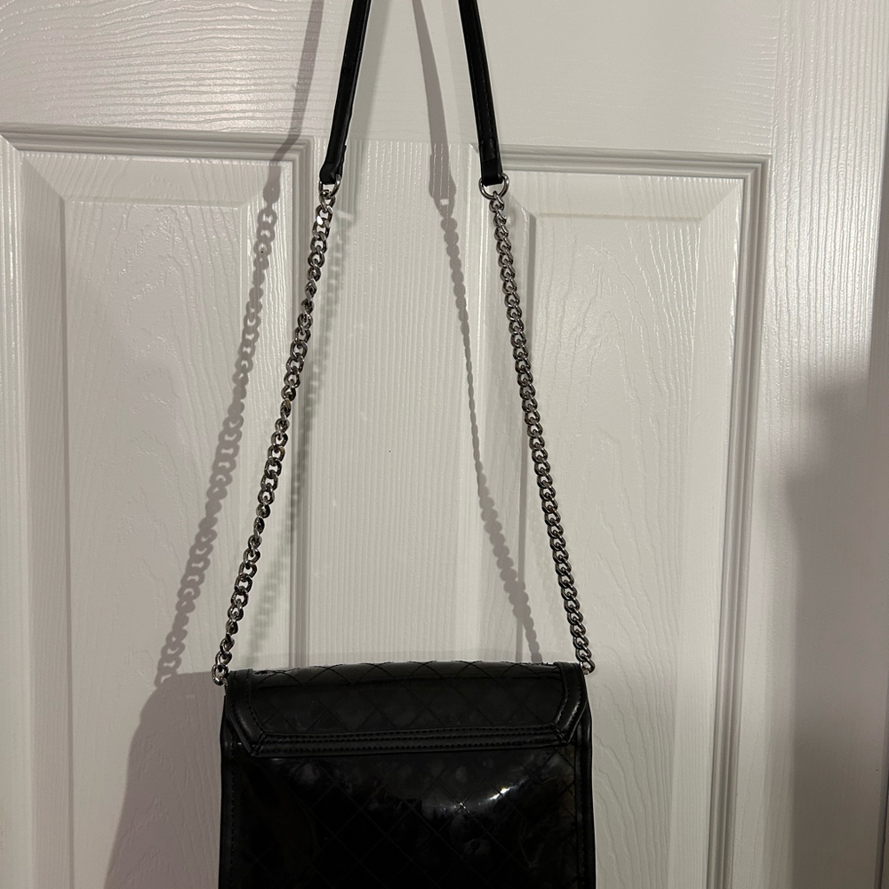 Zara see through clear black crossbody Bag